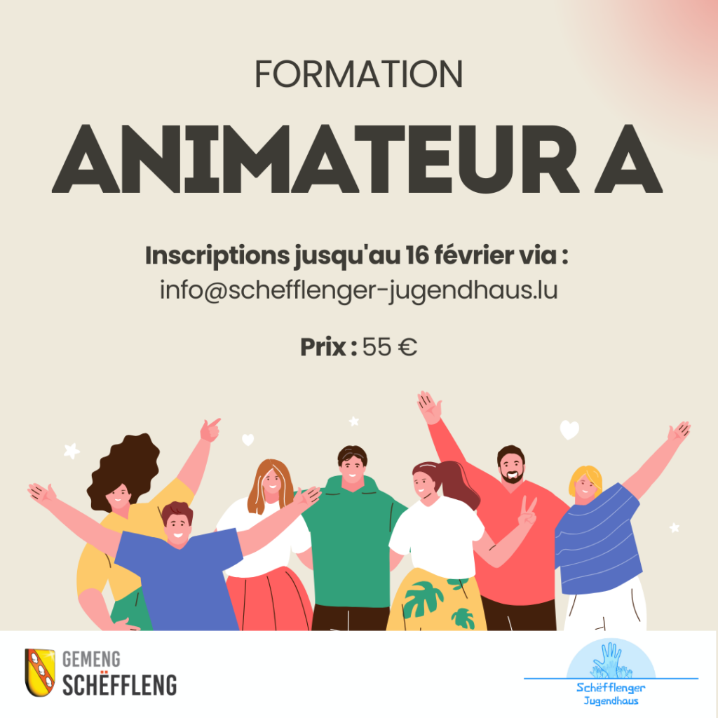 Formatioun Animateur A – Umeldung · Inscription