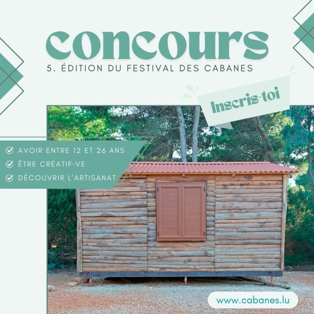 Concours pour jeunes – Festival des Cabanes