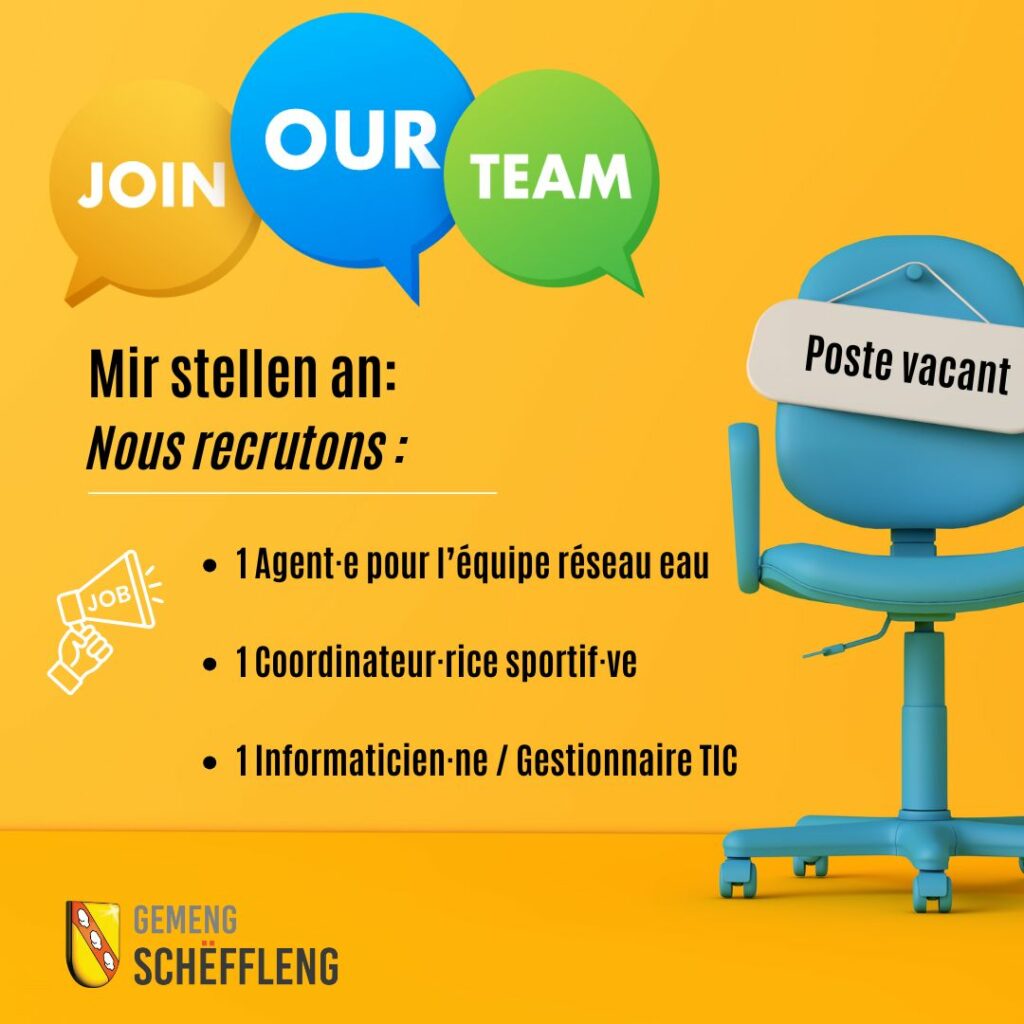 Vakant Posten · Postes vacants · Stellenangebote