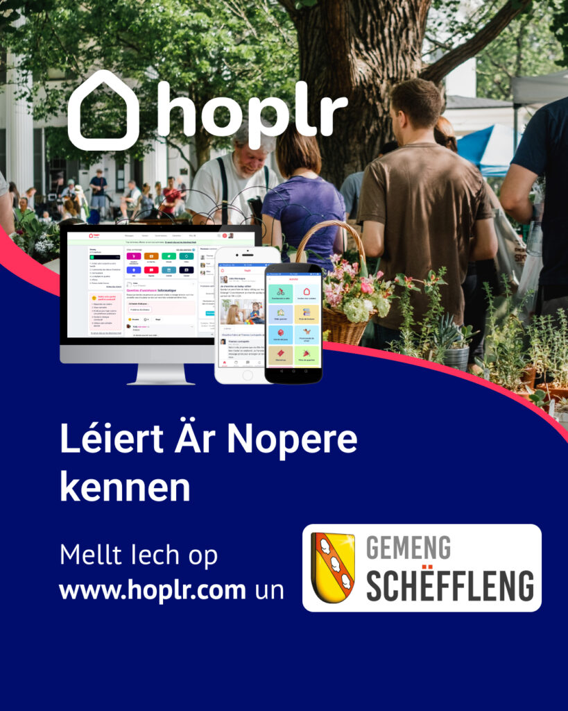 Gemeng Schëffleng ass elo op Hoplr