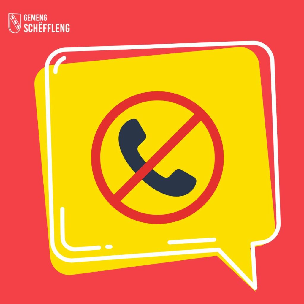 Haut, den 13.06 ab 15:30 Auer net méi telefonesch erreechbar