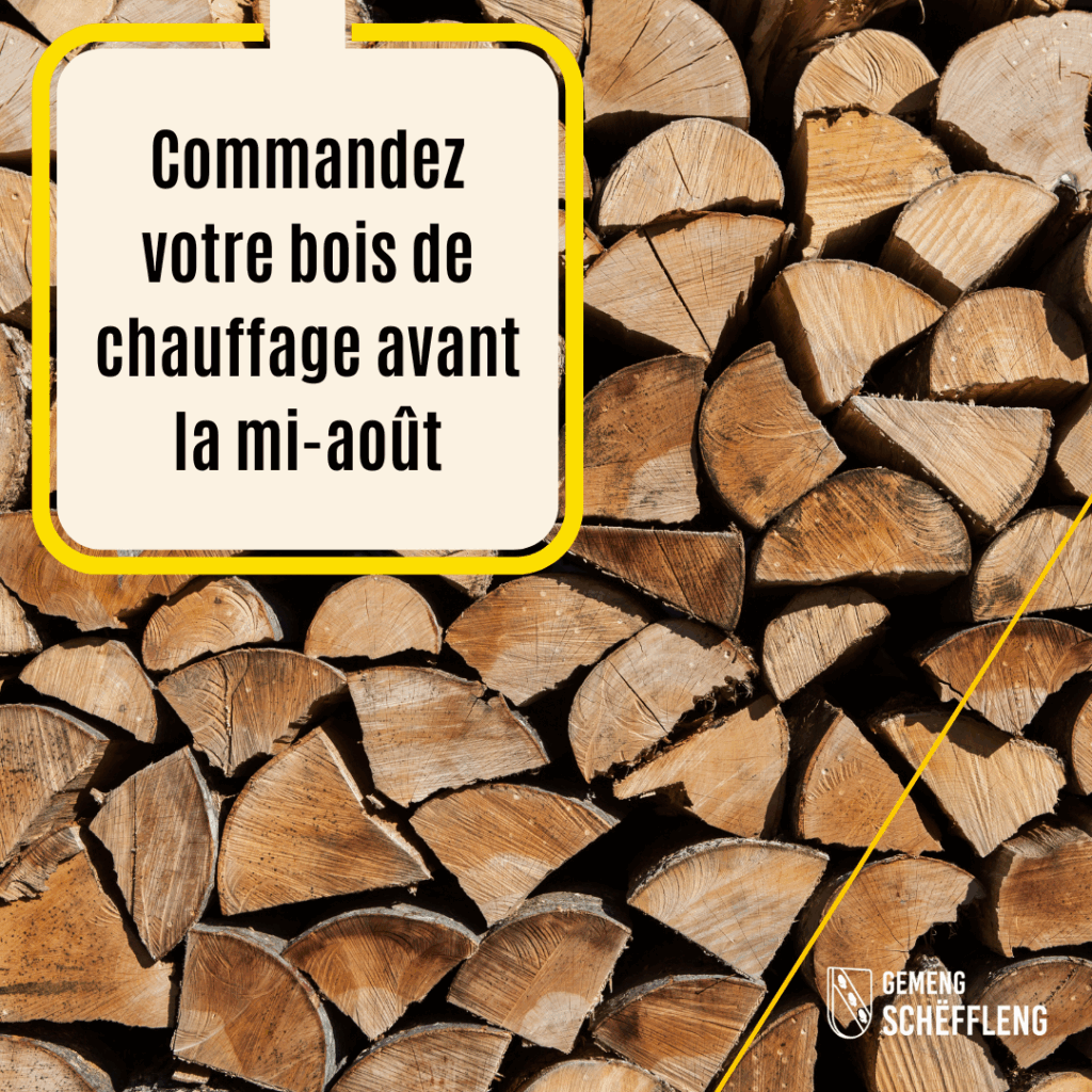 Commande bois de chauffage · Brennholz