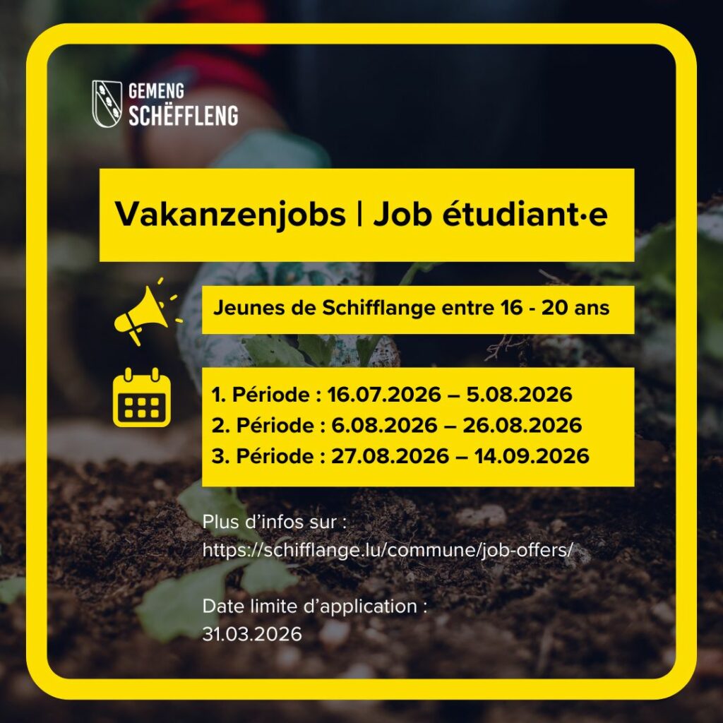 Studentenjobs | Jobs étudiant·e·s