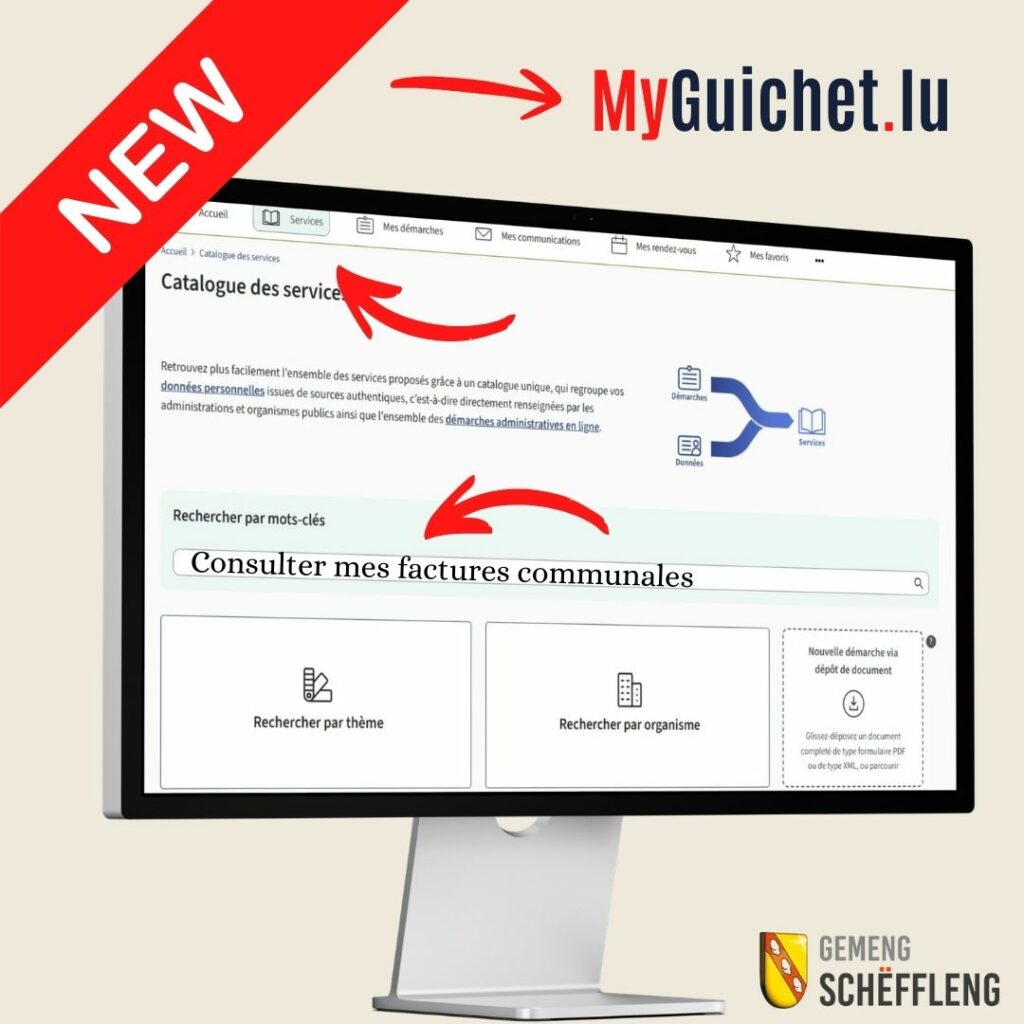 Rechnungen elo och op Ärem MyGuichet.lu