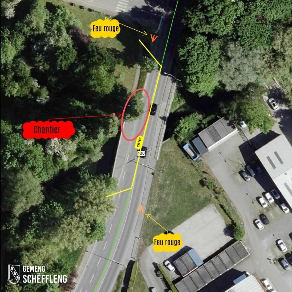 13.04 -17.04 Chantier vum Ponts & Chaussées op der CR169