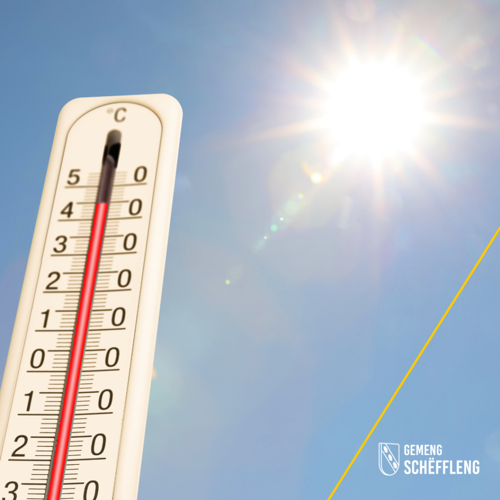 Avis de canicule – Fermeture à 16:00 heures des services communaux