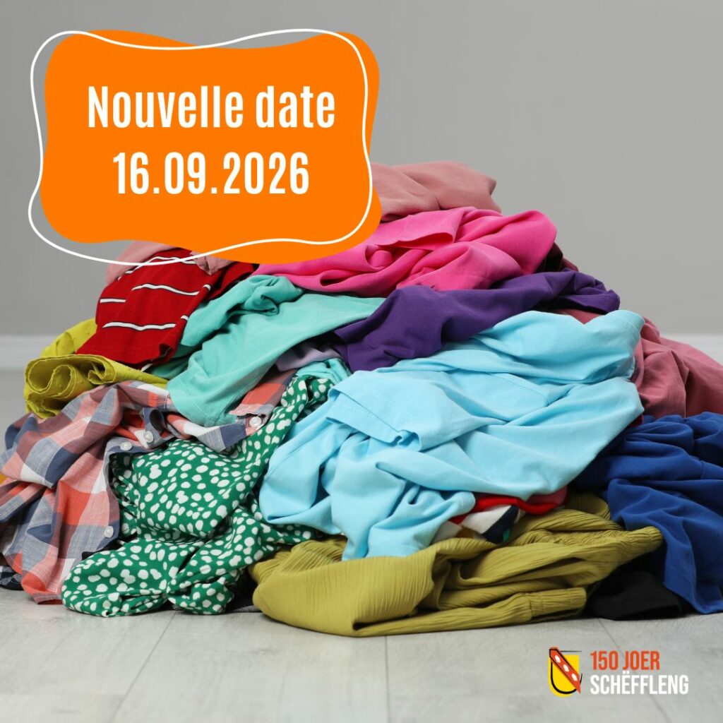 Collecte de vieux vêtements : 16.09 -> nouvelle date