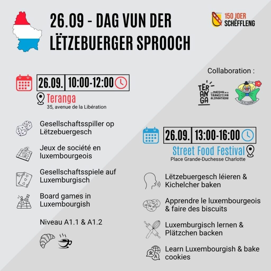 26.09 – Dag vun der Lëtzebuerger Sprooch
