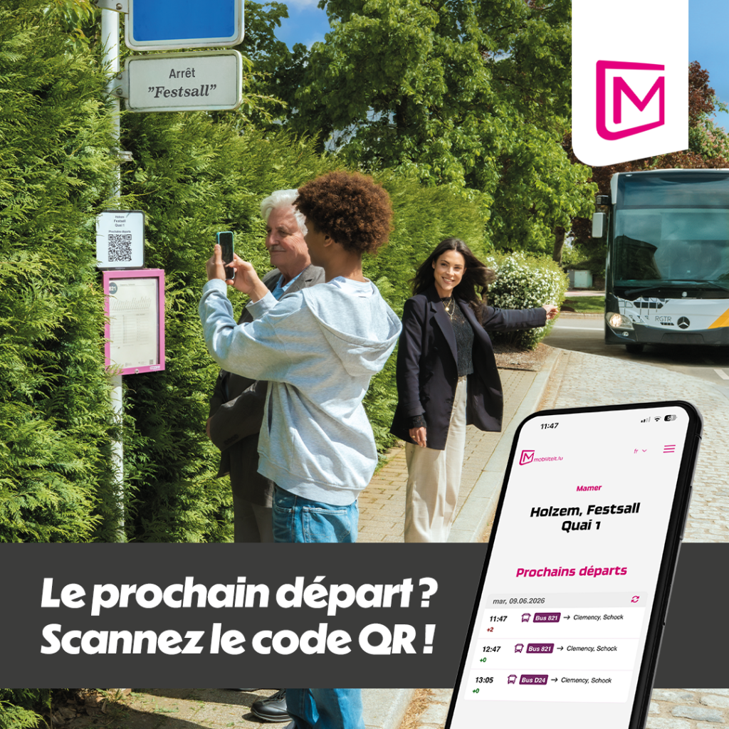 Codes QR aux arrêts de bus
