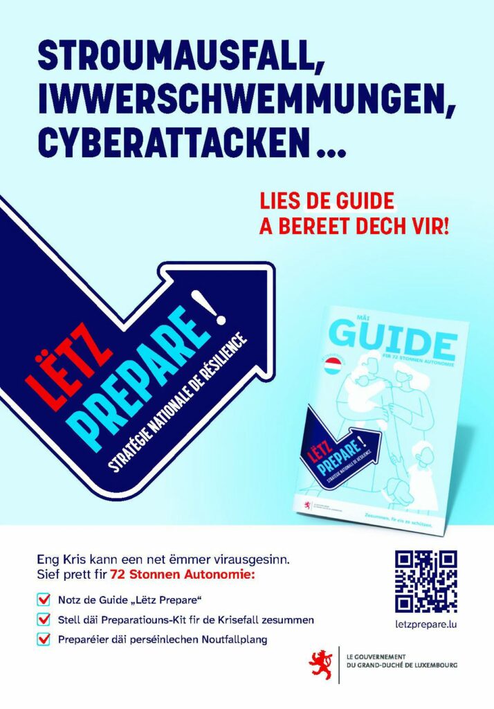 LëtzPrepare – Bass du prett fir de Krisefall?